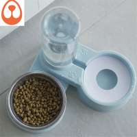 2 in 1 New Design Automatic Pet Dog Food Feeder, Automatic Pet Water Dispenser Water Drinking Fountain with Non Skid feet