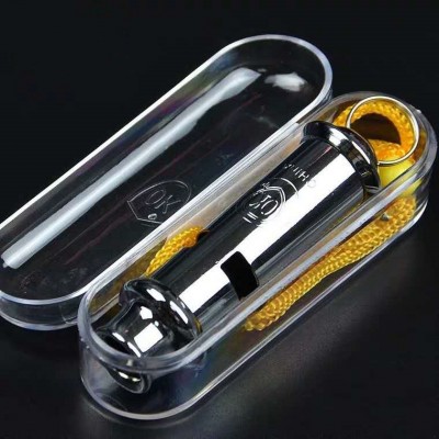 Manufacturer wholesale stainless steel sound stop barking pet training dog matel whistle