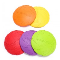 Hot Selling Durable Pet Training Toys Rubber Flying Disc Colorful Dog Training Toys Dog Flying Discs