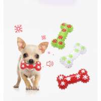 Manufacturer wholesale clean teeth white green red christmas dog tpr toys